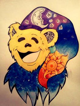 Grateful Dead Bear Sun and Moon