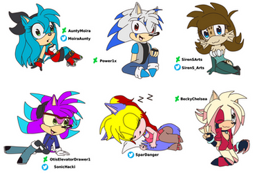 {Sonic OC} Sonic chibis practice