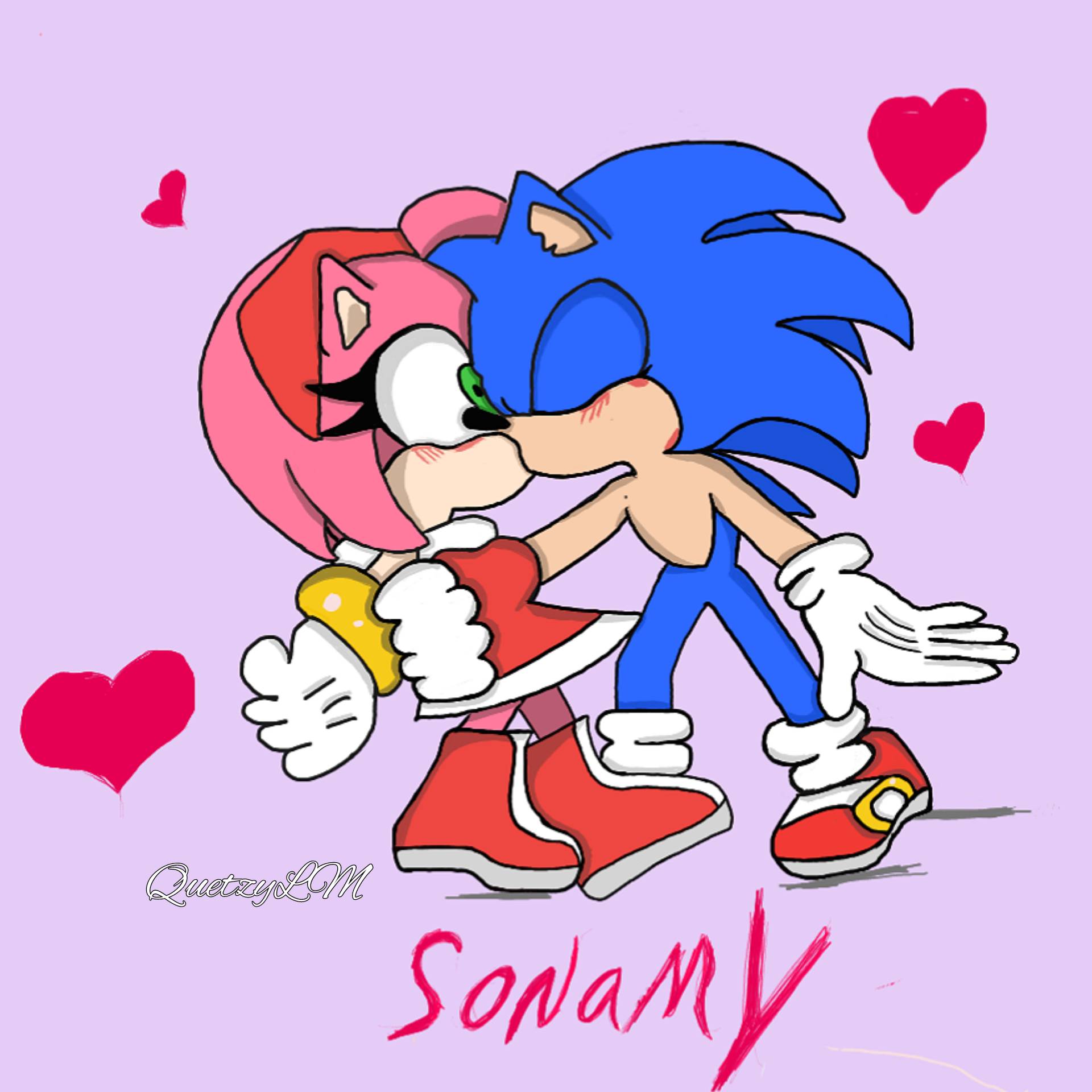 Sonamy Kiss by Kathrime on DeviantArt