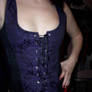 black and purple corset