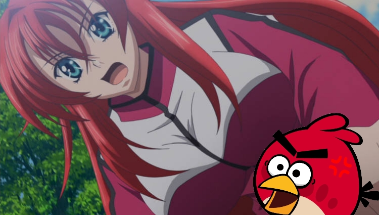 Angry Rias Rias and Red (angry expression with open mouth) by Theangrybirddxdteen ...