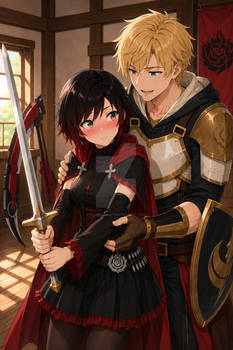 Rwby Rose and Jaune Arc Training Together Season 1