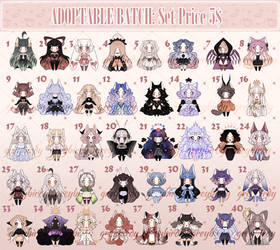 #41 ADOPTABLE BATCH: Set Price $5 [16/40 OPEN] by greybirdy