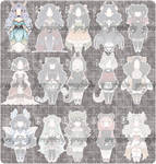 #125 ADOPTABLE BATCH [1/15 OPEN] by greybirdy