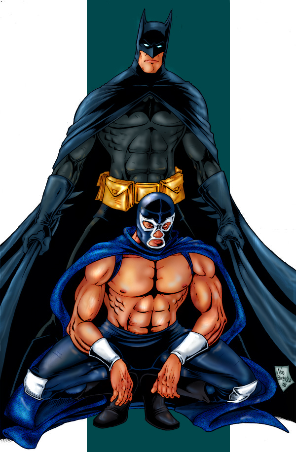 Batman y Blue Demon - color