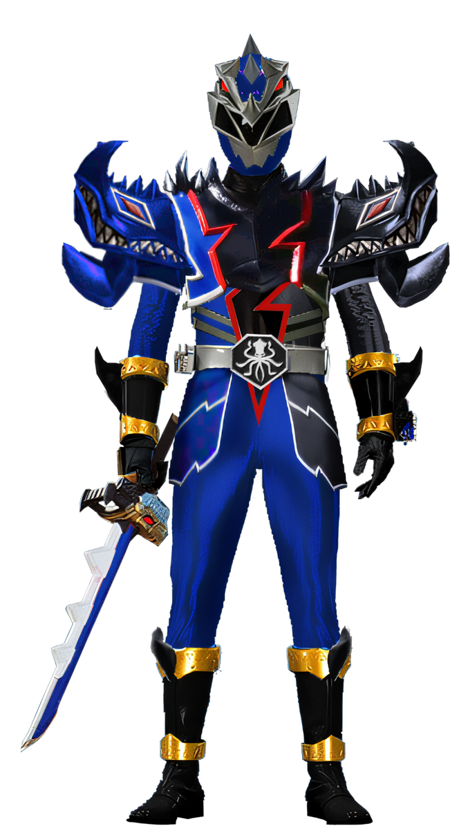 Evil Dino Fury Blue Ranger by Stradel on DeviantArt
