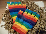 Rainbow gloves by engineerJR