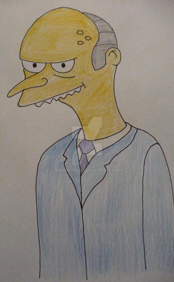 Mr. Burns Color by engineerJR on DeviantArt