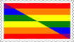 Lesbians and Gays Flag Stamp
