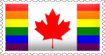 Canadian Rainbow Flag Stamp by engineerJR