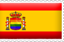 Spanish Rainbow Flag Stamp