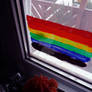 Rainbow on my window