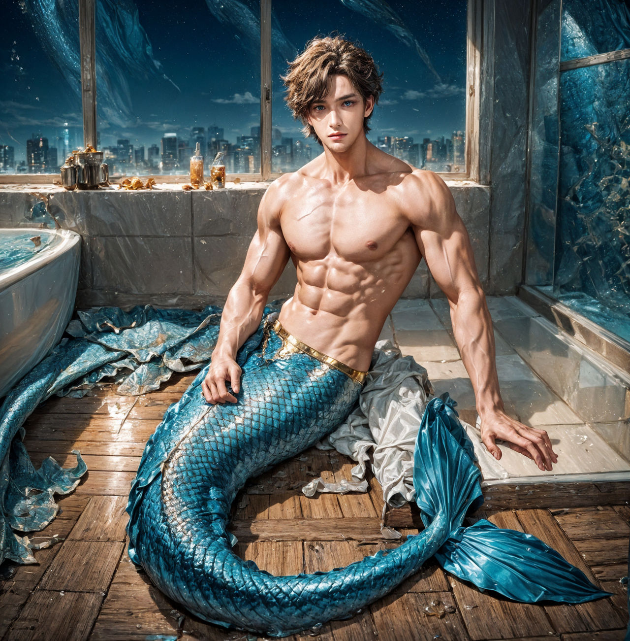 Mermen Center Merman by joshua12345Kyle on DeviantArt