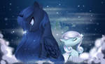 {MLP} - (Luna and Snowdrop) - Snow night by Selena9966