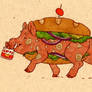 a sandwich boar