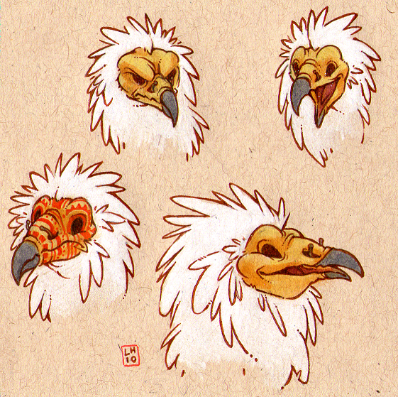 bust trade - egyptian vulture