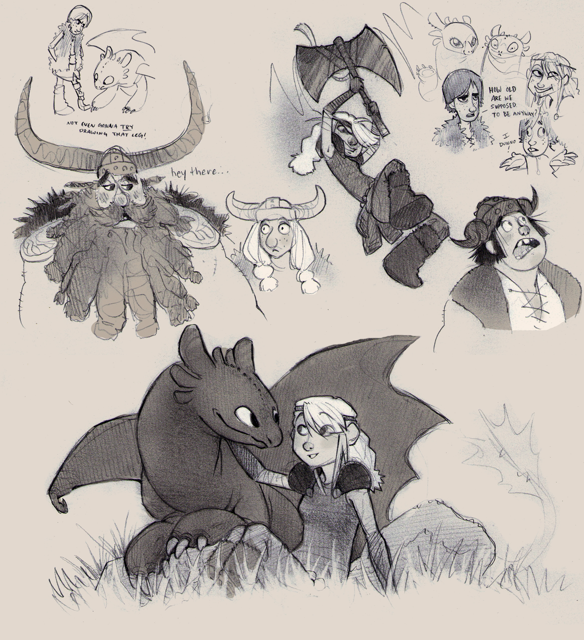 HTTYD fan art doodles