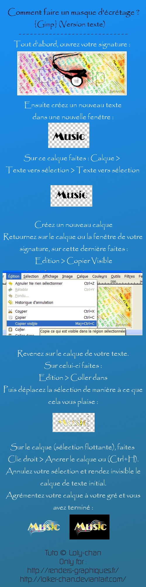 Tuto Gimp - Masque d'ecretage