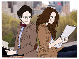 In the city