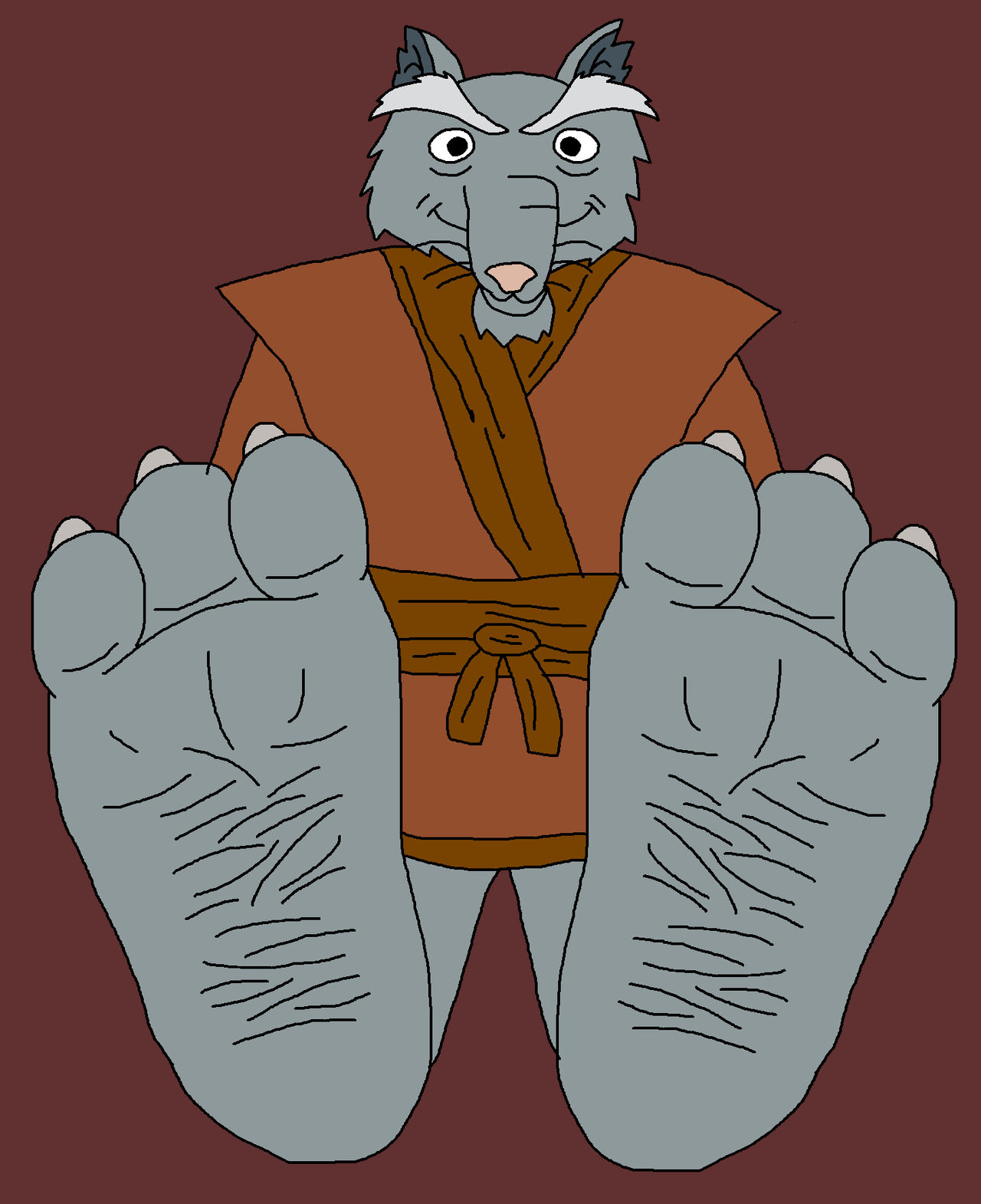Master Splinter feet tease by JamesGunderman on DeviantArt