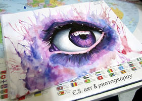 Purple Eye // Miriam Galassi Art