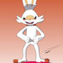 Scorbunny on a sheild