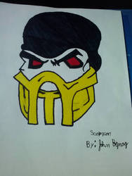 My Mortal Kombat Scorpion Drawing