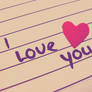 I love you