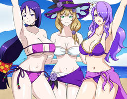 Purple Gacha Game Waifus