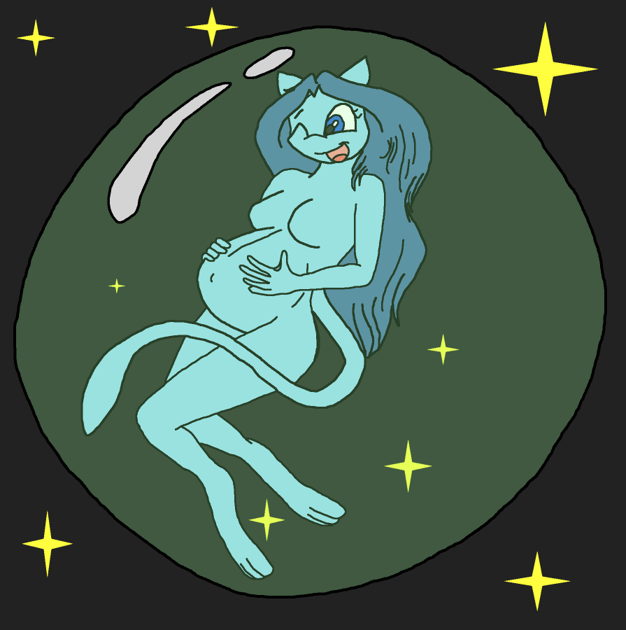 :C: Pregnant Shiny Mew in her bubble