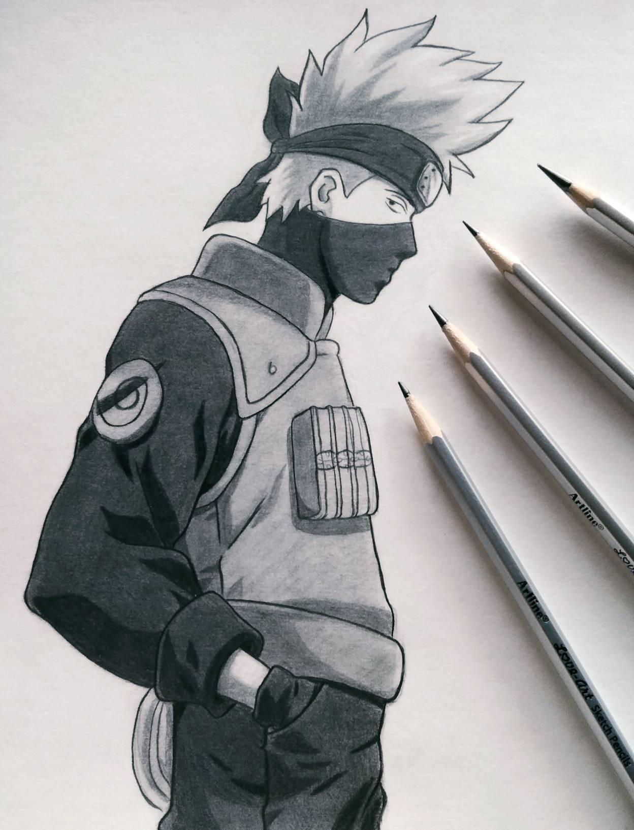 hatake Kakashi (pencil sketch) by kxartist on DeviantArt hatake Kakashi (pencil sketch) by kxartist on DeviantArt