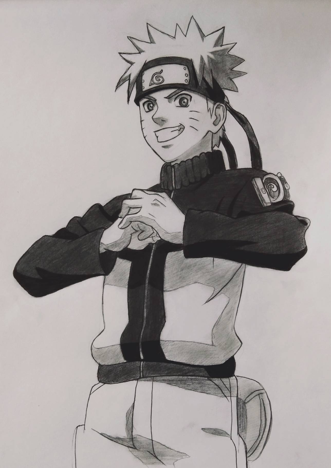 Naruto uzumaki, pencil sketch