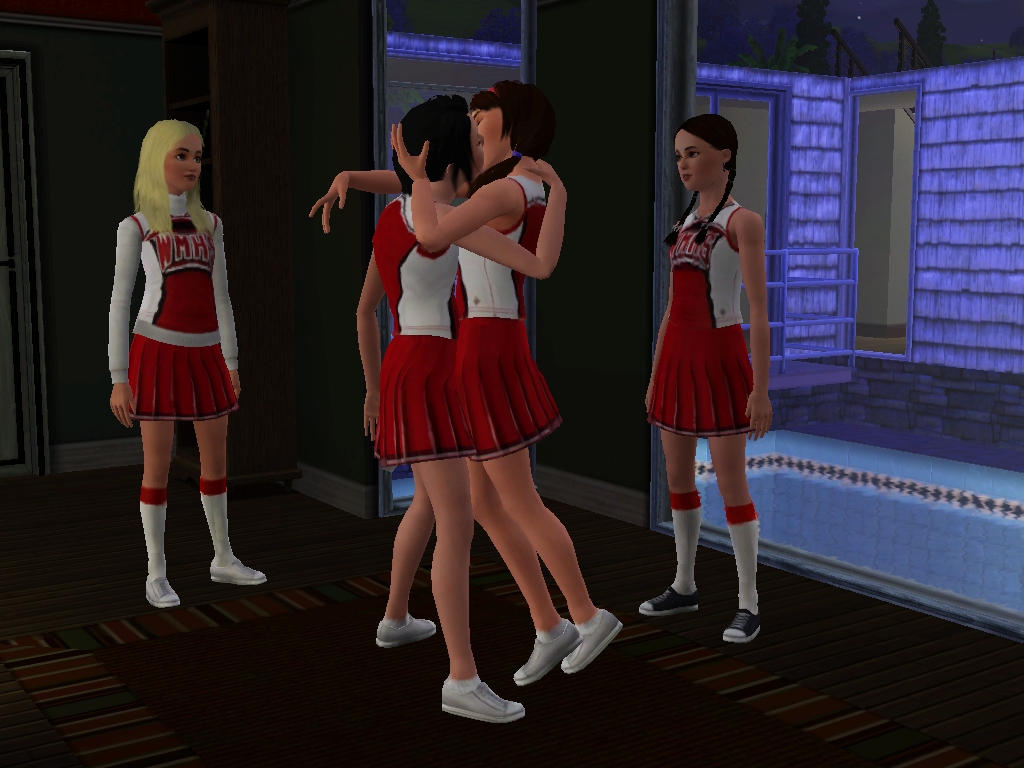 Sims 3 - Cheerleading Practice by theafterbiter on DeviantArt