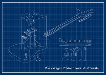 '62 Fender Stratocaster Blueprint