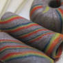 Rainbow swirl Sculpey beads