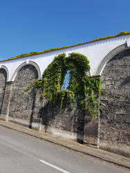 composition with clear blue skies