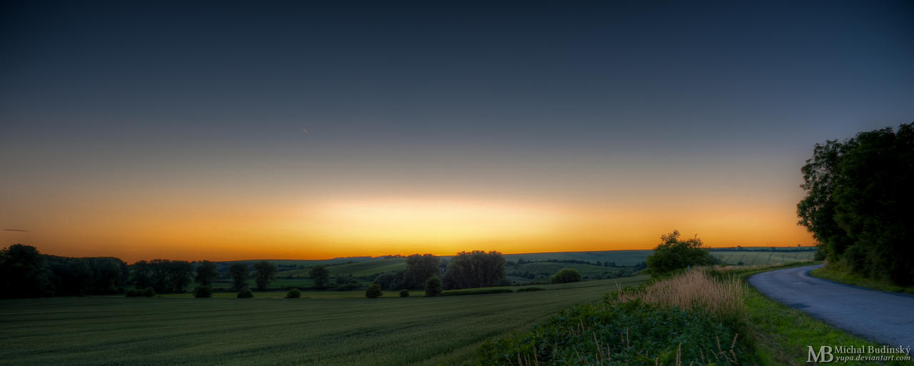 Sun-set after a hot day