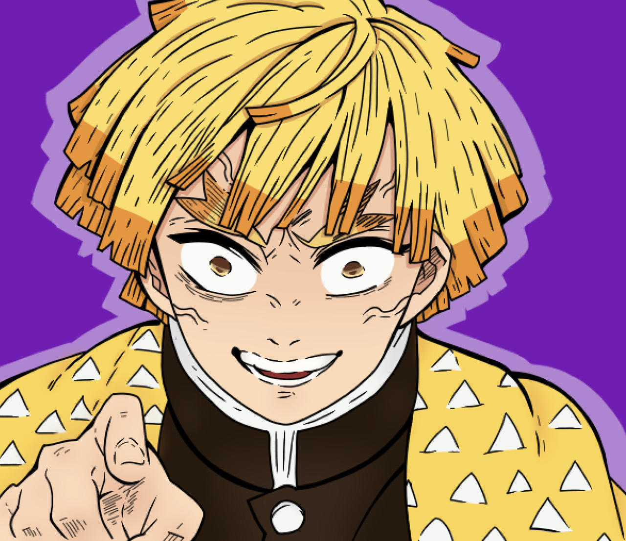 Zenitsu Agatsuma DS Manga Panel Colorized by DylanxSixx on DeviantArt