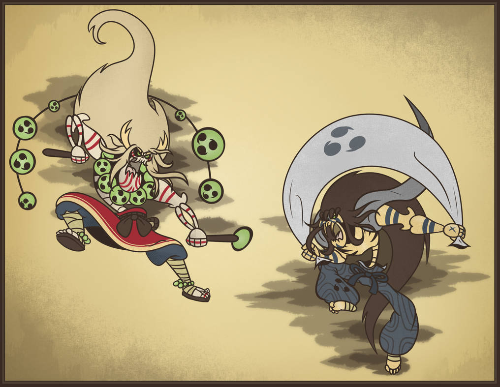 Raijin Y Fujin by Thorkam on DeviantArt