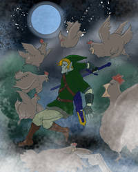 Link v chickens