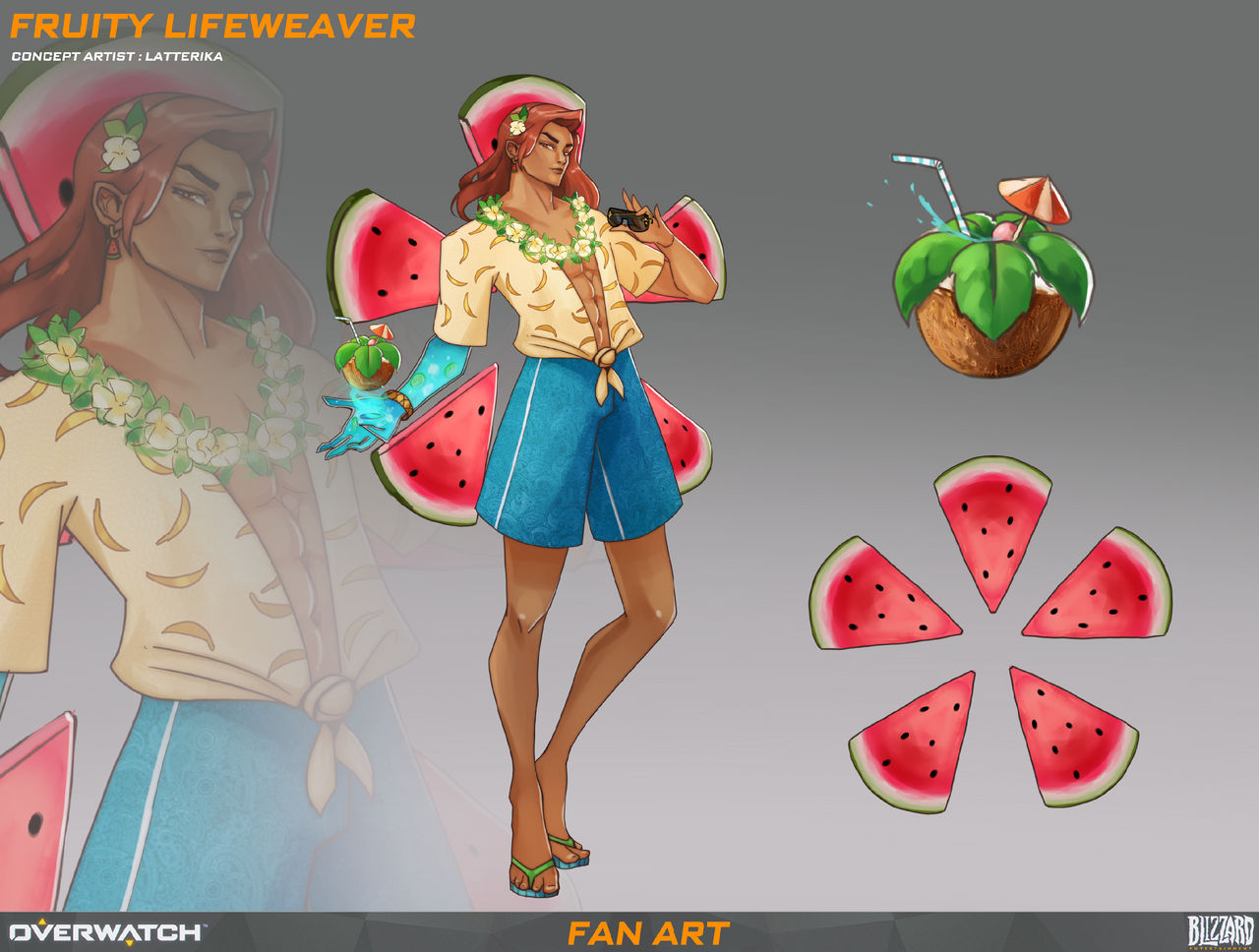 Lifeweaver fanmade skin. Fruity by Latterika on DeviantArt
