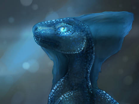 Blue reptile