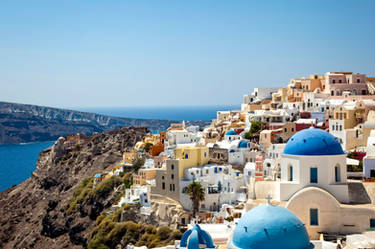 Stunning Santorini - where the sun goes!