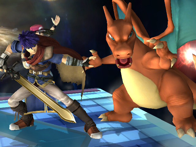 Ike and Charizard SSBB Picture