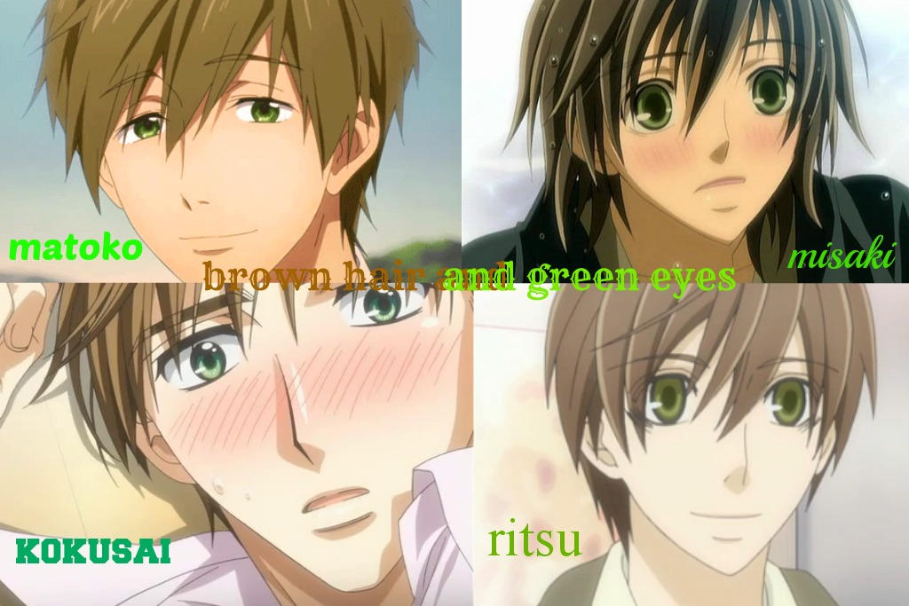 Anime Guys with..brown hair and green eyes by karenwhitescorpio on