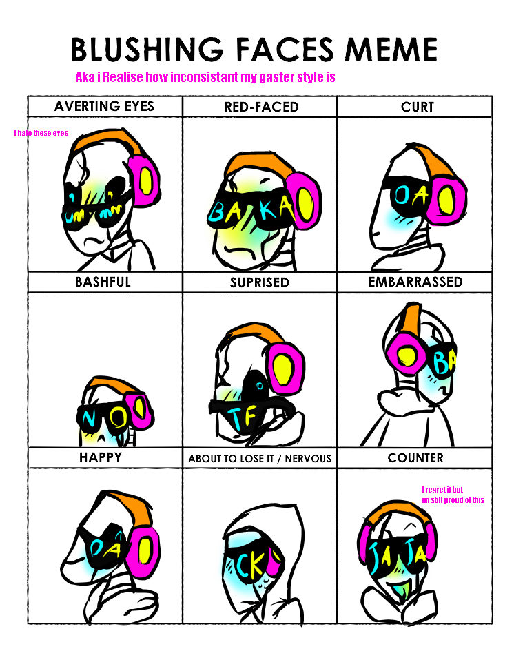 Blushing Faces Meme Underfresh Gaster Im Sorry By Cryptidetr On Deviantart Blushing Faces Meme Underfresh Gaster Im Sorry By Cryptidetr On Deviantart