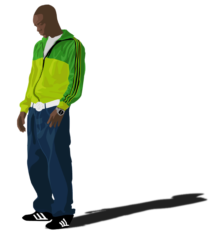 Green Track Jacket Guy