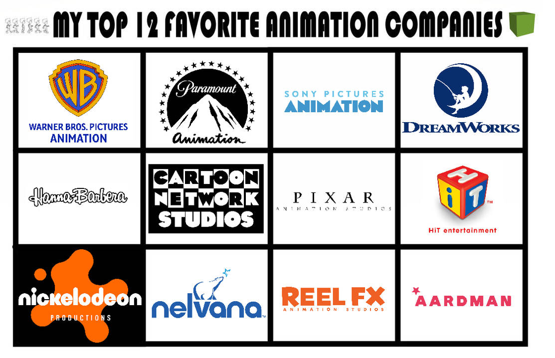 2012 Animation Logos My Top 12 Favourite Animation/TV Animation Logos by TEGPicturesDeviant ...