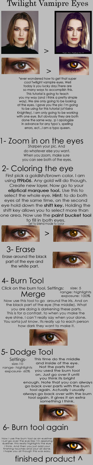 Twilight Vampire Eye Tutorial