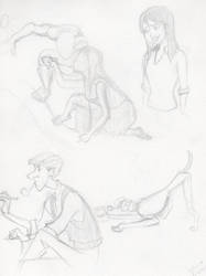 Tarzan and 101 Dalmatians Sketches